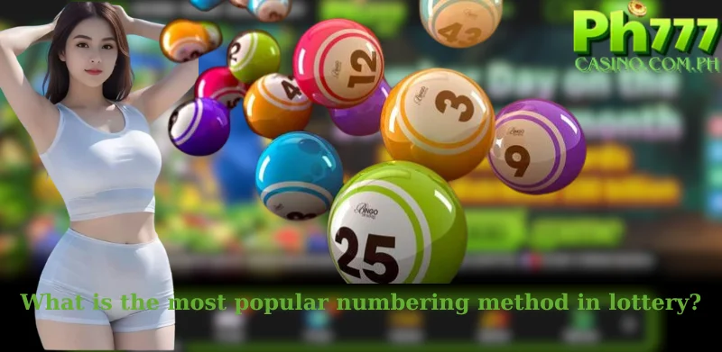 What is the most popular numbering method in lottery?